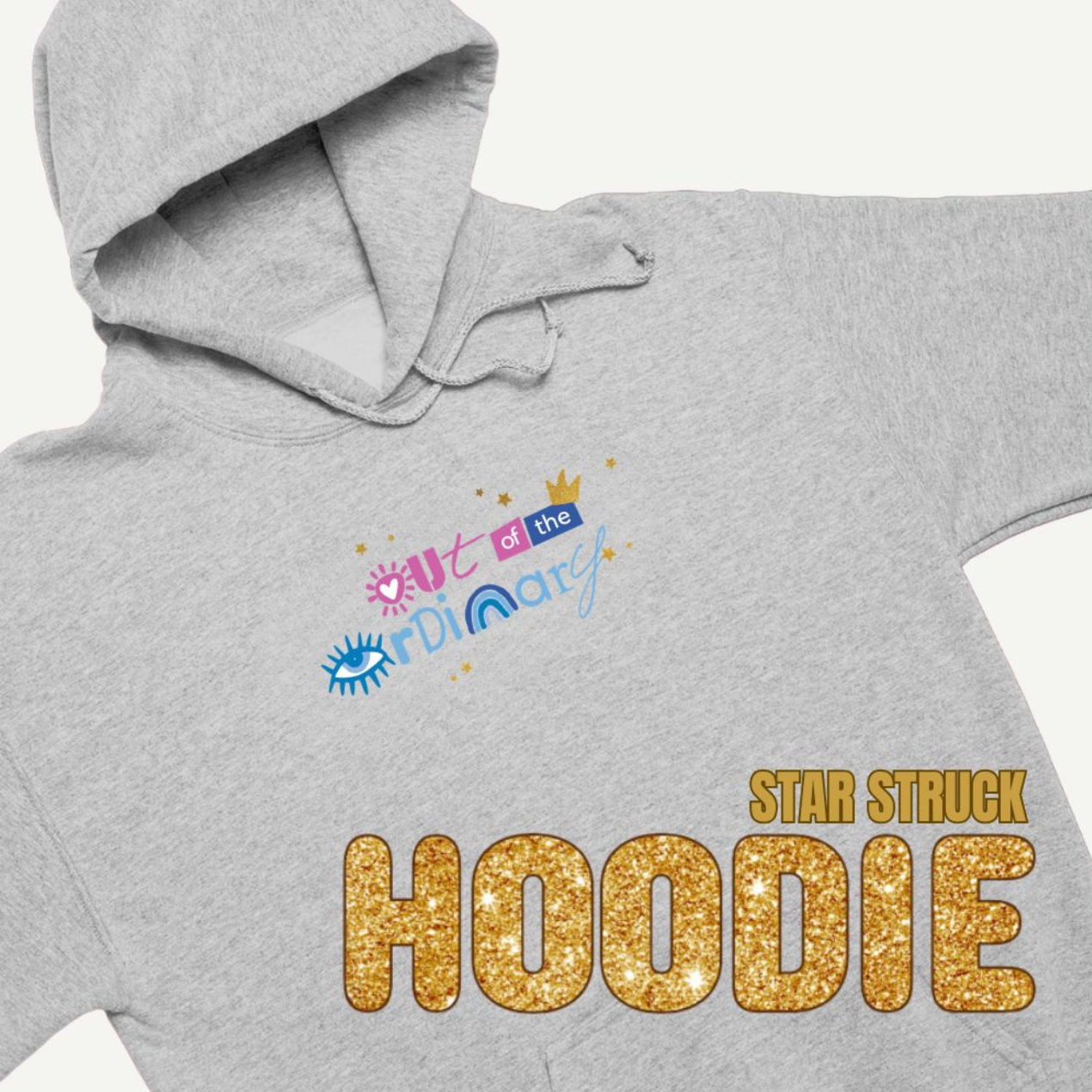Starstruck Pullover Hoodie (Grey - Non Zip)