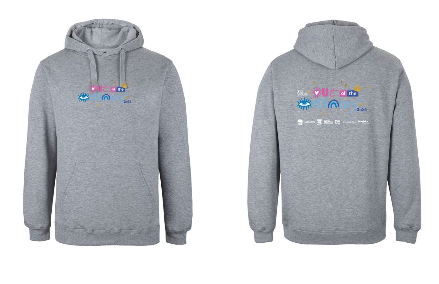 Starstruck Pullover Hoodie (Grey - Non Zip)